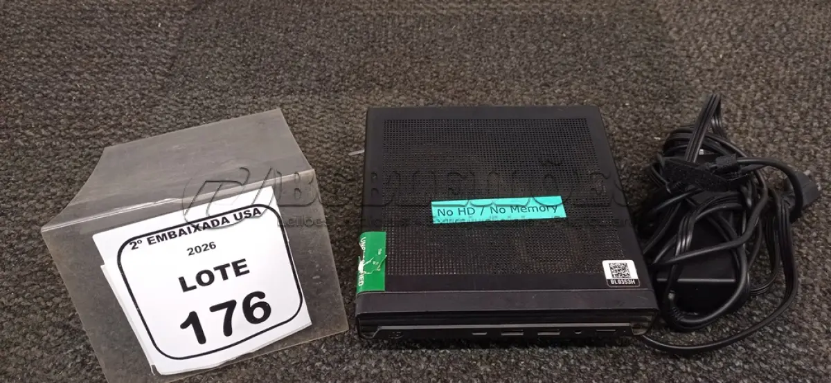 LOTE 176 - 01 CPU SEM MEMÓRIA E HD COM FONTE MARCA HP ELITE DESCK. (NO ESTADO EM QUE SE ENCONTRA. SUJEITO A AVARIAS OCULTAS/VISÍVEIS.) BL9353H