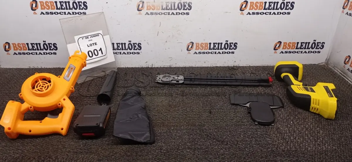 LOTE 001 - 01 CORTADOR DE CERCA VIVA MARCA BOMVINK SEM BATERIA E 01 SOPRADOR DE AR 48V COM 01 BATERIA SEM FONTE. (NO ESTADO) ATENÇÃO! FAZER A VISITAÇÃO ANTES DE ARREMATAR, NÃO SABEMOS SE FUNCIONA, LEILÃO NÃO TEM GARANTIA E NEM DEVOLUÇÃO, SUJEITO A POSSÍVEIS AVARIAS VISÍVEIS/OCULTAS E/OU AUSÊNCIA DE COMPONENTES.