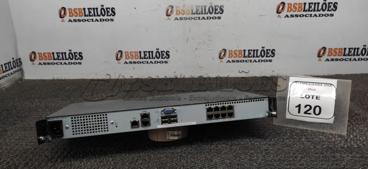 LOTE 120 - 01 SWITCH DELL AV2108 S/N:0520426360. (NO ESTADO EM QUE SE ENCONTRA. SUJEITO A AVARIAS OCULTAS/VISÍVEIS.)