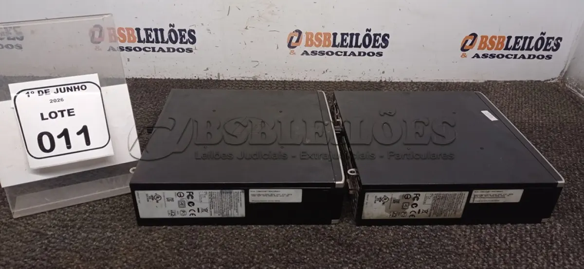 LOTE 011 - 02 MINIS PC   MARCA HP I3. (NO ESTADO) ATENÇÃO! FAZER A VISITAÇÃO ANTES DE ARREMATAR, NÃO SABEMOS SE FUNCIONA, LEILÃO NÃO TEM GARANTIA E NEM DEVOLUÇÃO, SUJEITO A POSSÍVEIS AVARIAS VISÍVEIS/OCULTAS E/OU AUSÊNCIA DE COMPONENTES.