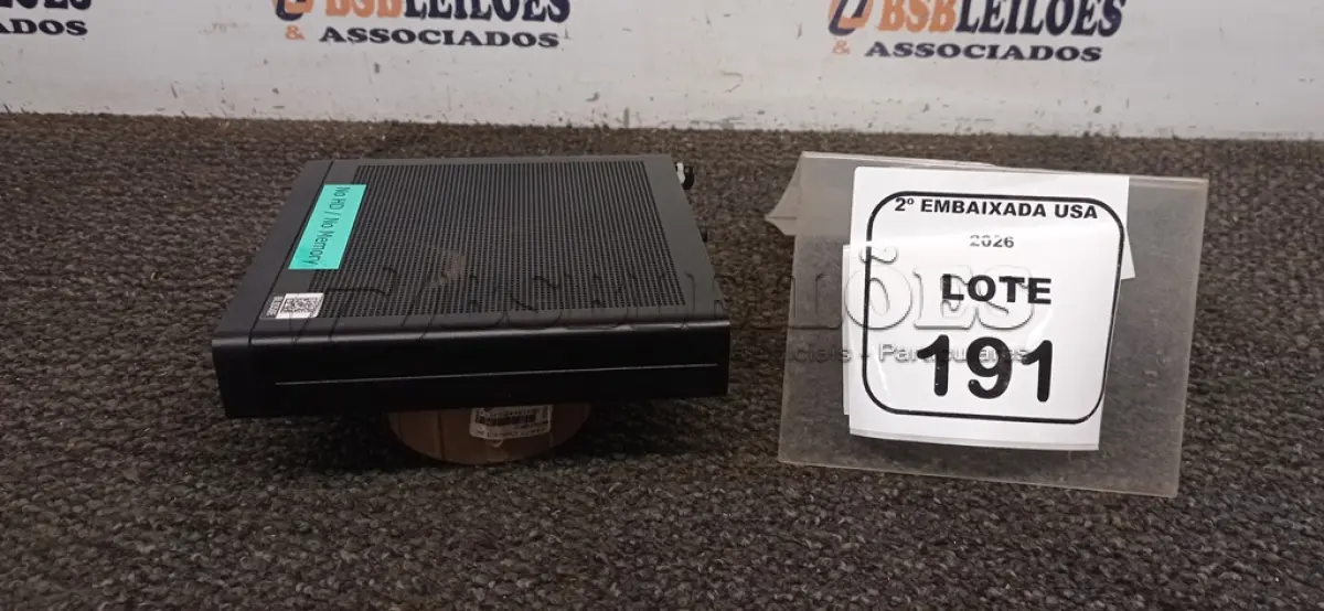 LOTE 191 - 01 CPU SEM MEMÓRIA E HD E SEM FONTE MARCA HP ELITE DESK. (NO ESTADO EM QUE SE ENCONTRA. SUJEITO A AVARIAS OCULTAS/VISÍVEIS.) BL9350E