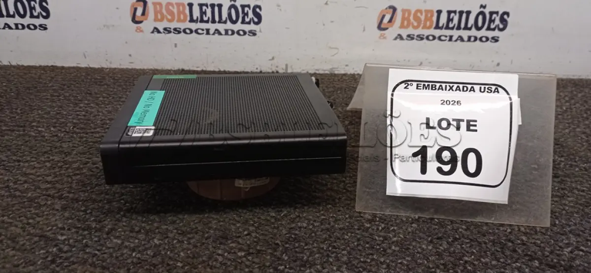 LOTE 190 - 01 CPU SEM MEMÓRIA E HD E SEM FONTE MARCA HP ELITE DESK. NO ESTADO EM QUE SE ENCONTRA. SUJEITO A AVARIAS OCULTAS/VISÍVEIS.) BL9349P