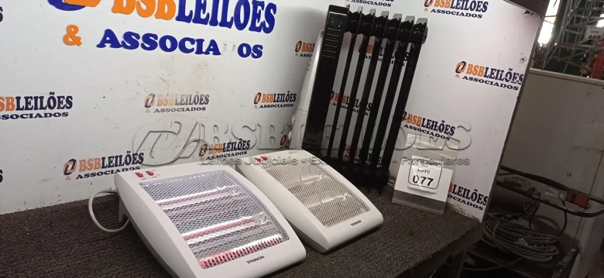 LOTE 077 - 03 AQUECEDORES 220V MARCA MONDIAL DE MODELOS DIVERSOS. (NO ESTADO) ATENÇÃO! FAZER A VISITAÇÃO ANTES DE ARREMATAR, NÃO SABEMOS SE FUNCIONA, LEILÃO NÃO TEM GARANTIA E NEM DEVOLUÇÃO, SUJEITO A POSSÍVEIS AVARIAS VISÍVEIS/OCULTAS E/OU AUSÊNCIA DE COMPONENTES.