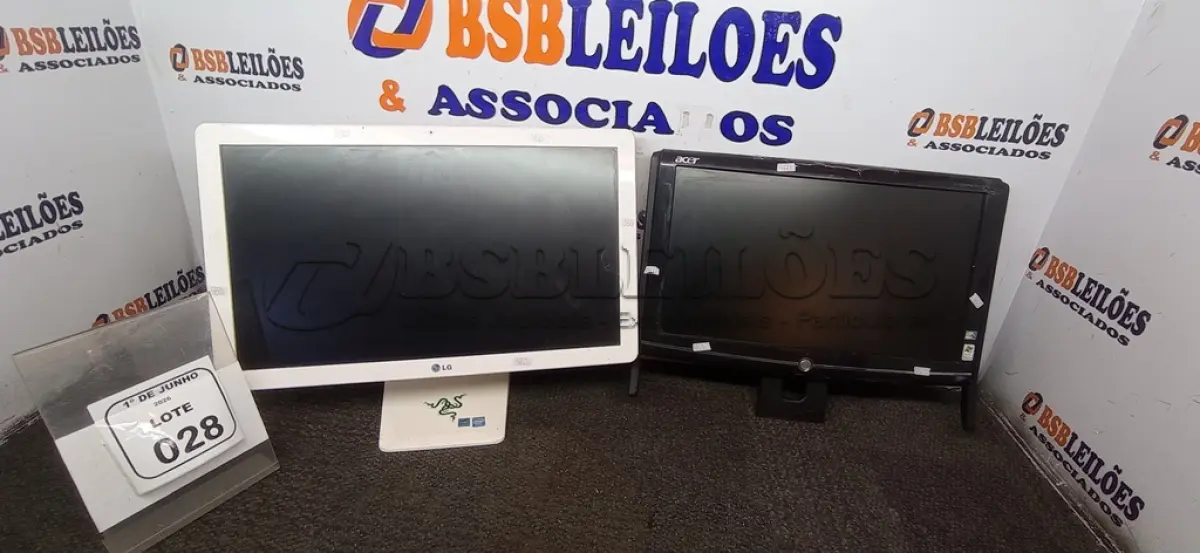 LOTE 028 - 01 ALL IN ONE MARCA LG E 01 ALL IN ONE MARCA ACER. (NO ESTADO) ATENÇÃO! FAZER A VISITAÇÃO ANTES DE ARREMATAR, NÃO SABEMOS SE FUNCIONA, LEILÃO NÃO TEM GARANTIA E NEM DEVOLUÇÃO, SUJEITO A POSSÍVEIS AVARIAS VISÍVEIS/OCULTAS E/OU AUSÊNCIA DE COMPONENTES.