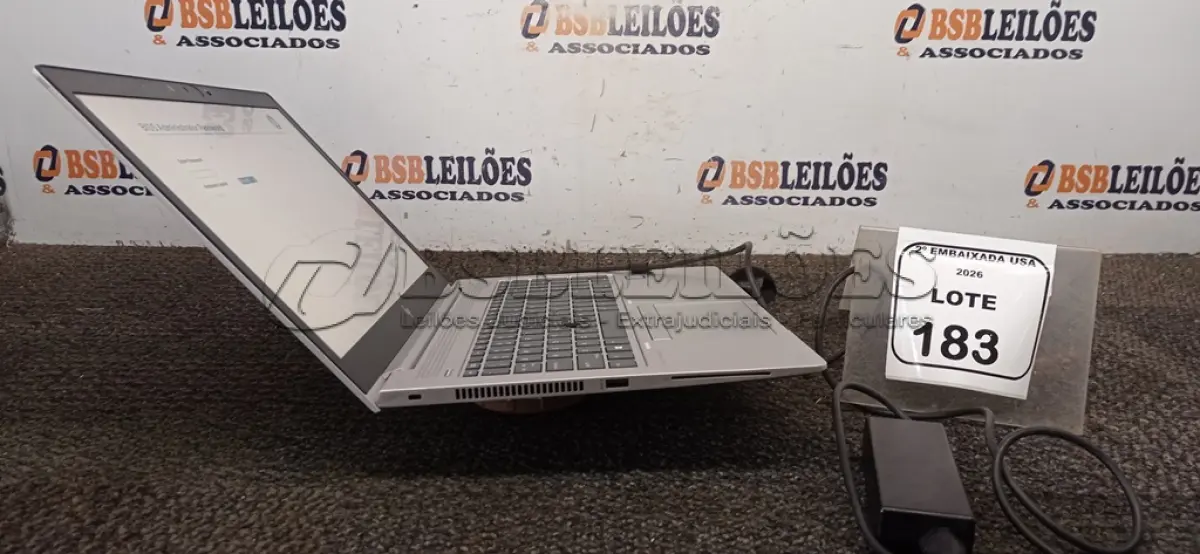 LOTE 183 - 01 LAPTOP ELITEBOOK CORE I7 8º GERAÇÃO COM FONTE MARCA HP. (NO ESTADO EM QUE SE ENCONTRA. SUJEITO A AVARIAS OCULTAS/VISÍVEIS.) AB4694S