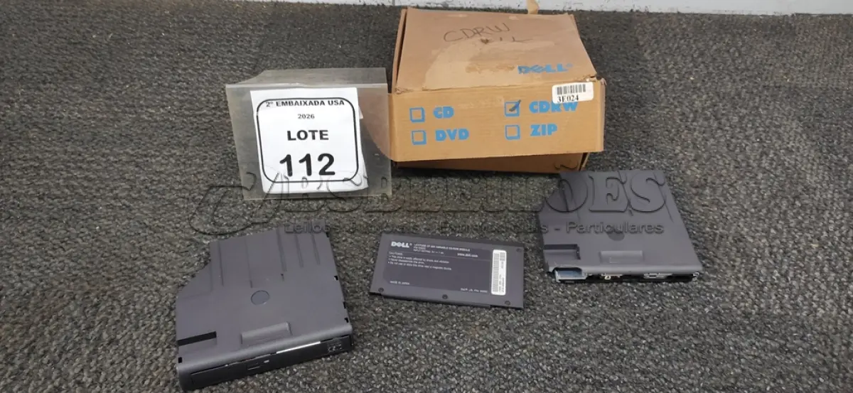 LOTE 112 - 01 MÓDULO CD VARIÁVEL LATITUDE CP24X (VARIABLE CDROM MODULE). (NO ESTADO EM QUE SE ENCONTRA. SUJEITO A AVARIAS OCULTAS/VISÍVEIS.)