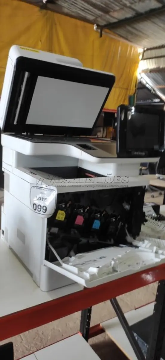 LOTE 099 - 01 (IMPRESSORA) PRINTER HP COLOR LASER JET ENTERPRISE MFP M577. (NO ESTADO EM QUE SE ENCONTRA. SUJEITO A AVARIAS OCULTAS/VISÍVEIS.) AV9530V