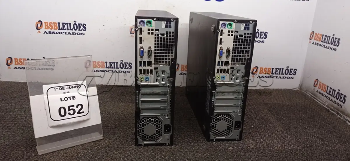 LOTE 052 - 02 CPU HP DDR3 USB 3.0 COM PROCESSADOR. (NO ESTADO) ATENÇÃO! FAZER A VISITAÇÃO ANTES DE ARREMATAR, NÃO SABEMOS SE FUNCIONA, LEILÃO NÃO TEM GARANTIA E NEM DEVOLUÇÃO, SUJEITO A POSSÍVEIS AVARIAS VISÍVEIS/OCULTAS E/OU AUSÊNCIA DE COMPONENTES.