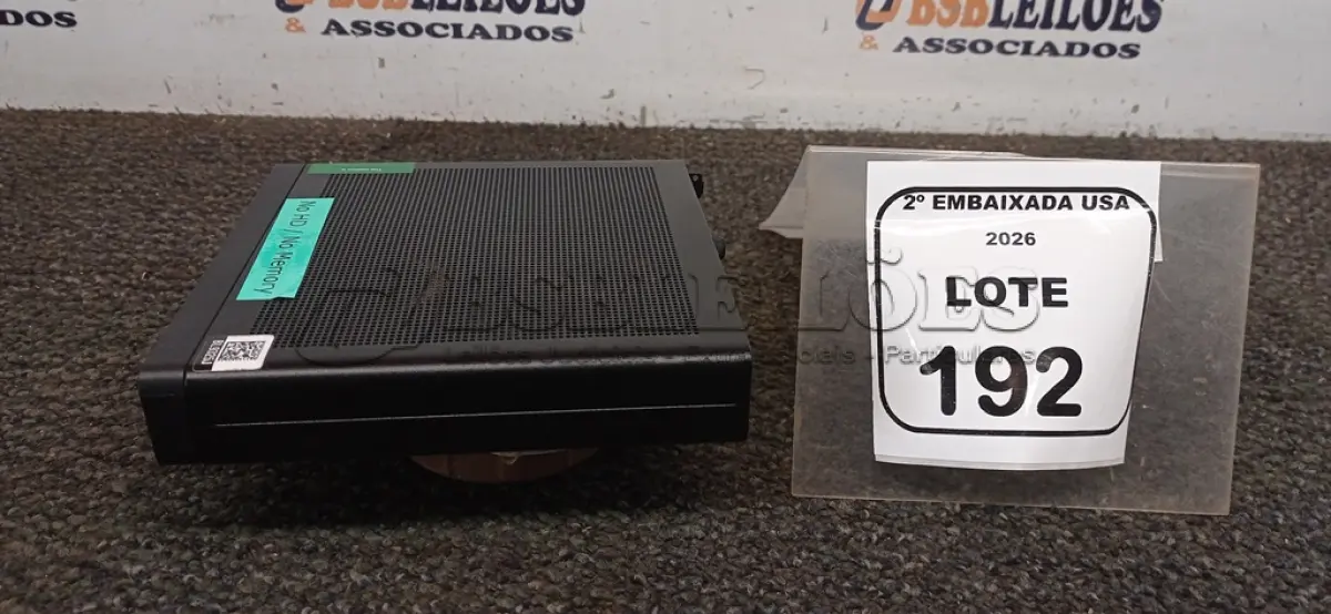LOTE 192 - 01 CPU SEM MEMÓRIA E HD MARCA HP ELITE DESK. NO ESTADO EM QUE SE ENCONTRA. SUJEITO A AVARIAS OCULTAS/VISÍVEIS.) BL9325J