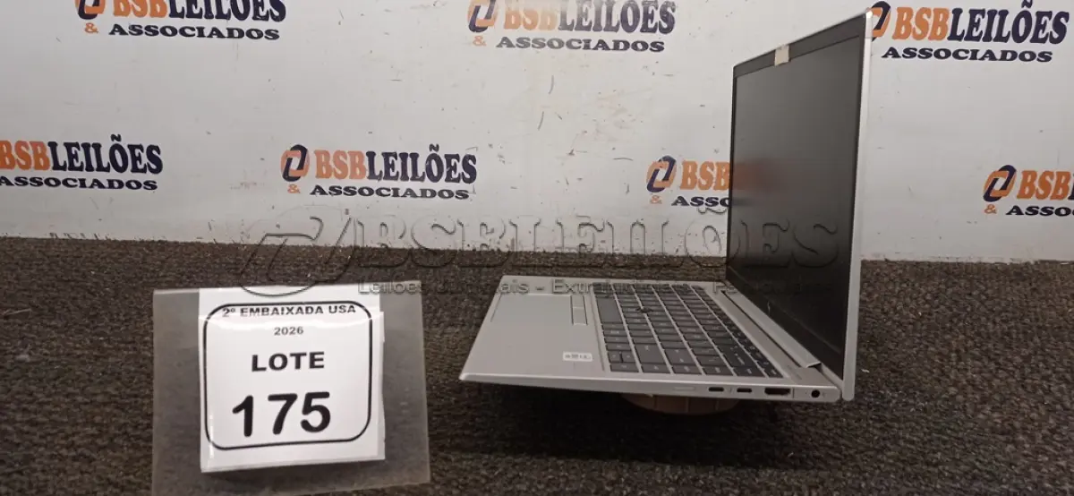 LOTE 175 - 01 LAPTOP CORE I5 VPRO SEM FONTE MARCA HP ELITEBOOK. (NO ESTADO EM QUE SE ENCONTRA. SUJEITO A AVARIAS OCULTAS/VISÍVEIS.) BH1536P