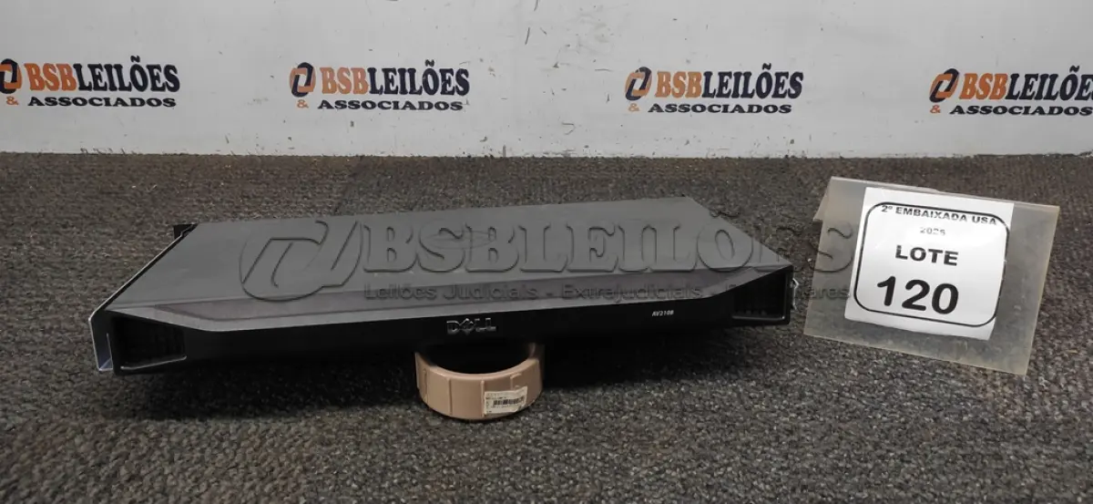 LOTE 120 - 01 SWITCH DELL AV2108 S/N:0520426360. (NO ESTADO EM QUE SE ENCONTRA. SUJEITO A AVARIAS OCULTAS/VISÍVEIS.)