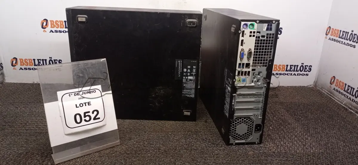 LOTE 052 - 02 CPU HP DDR3 USB 3.0 COM PROCESSADOR. (NO ESTADO) ATENÇÃO! FAZER A VISITAÇÃO ANTES DE ARREMATAR, NÃO SABEMOS SE FUNCIONA, LEILÃO NÃO TEM GARANTIA E NEM DEVOLUÇÃO, SUJEITO A POSSÍVEIS AVARIAS VISÍVEIS/OCULTAS E/OU AUSÊNCIA DE COMPONENTES.
