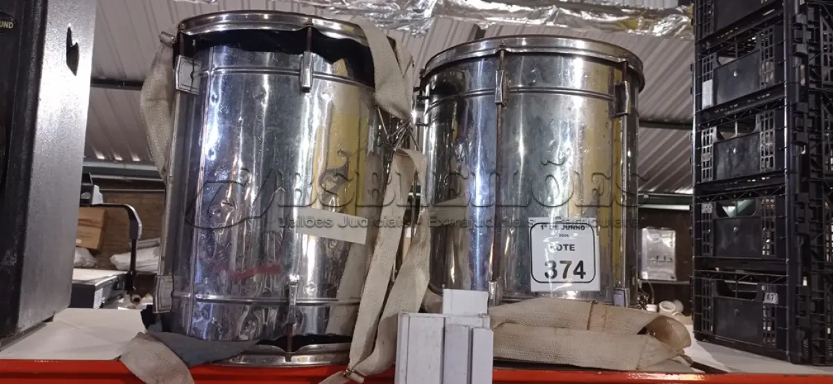 LOTE 374 - 02 REPINIQUES PERCUSSIVOS. (NO ESTADO) ATENÇÃO! FAZER A VISITAÇÃO ANTES DE ARREMATAR, NÃO SABEMOS SE FUNCIONA, LEILÃO NÃO TEM GARANTIA E NEM DEVOLUÇÃO, SUJEITO A POSSÍVEIS AVARIAS VISÍVEIS/OCULTAS E/OU AUSÊNCIA DE COMPONENTES.