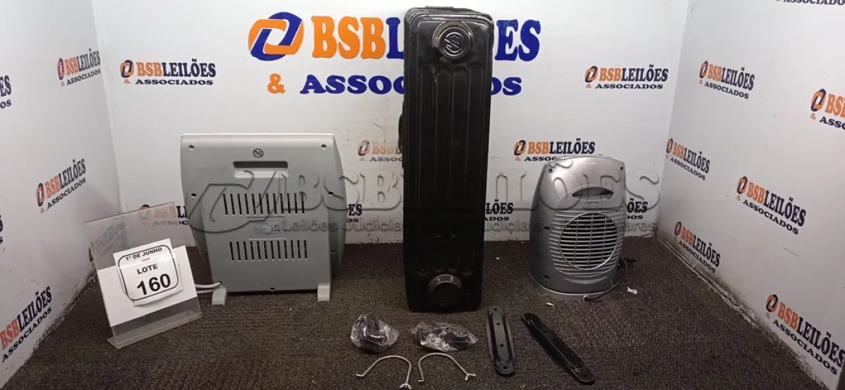 LOTE 160 - 03 AQUECEDORES DE MODELOS DIVERSOS MARCA MONDIAL. (NO ESTADO) ATENÇÃO! FAZER A VISITAÇÃO ANTES DE ARREMATAR, NÃO SABEMOS SE FUNCIONA, LEILÃO NÃO TEM GARANTIA E NEM DEVOLUÇÃO, SUJEITO A POSSÍVEIS AVARIAS VISÍVEIS/OCULTAS E/OU AUSÊNCIA DE COMPONENTES.