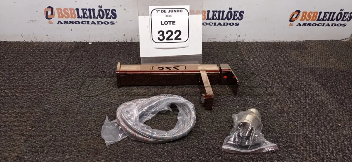 LOTE 322 - 01 TORNEIRA MISTURADOR MARCA PRIZI COM ACESSÓRIOS. (NO ESTADO) ATENÇÃO! FAZER A VISITAÇÃO ANTES DE ARREMATAR, NÃO SABEMOS SE FUNCIONA, LEILÃO NÃO TEM GARANTIA E NEM DEVOLUÇÃO, SUJEITO A POSSÍVEIS AVARIAS VISÍVEIS/OCULTAS E/OU AUSÊNCIA DE COMPONENTES.