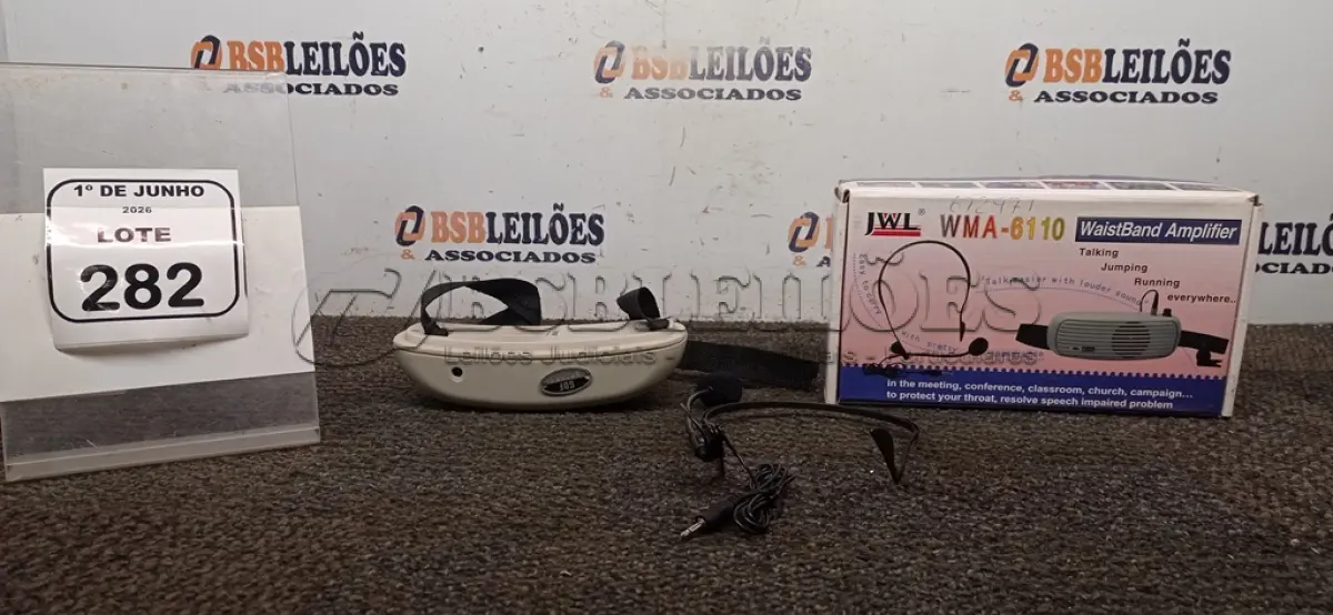 LOTE 282 - 30 MICROFONES PARA SEMINARISTA MODELO WMA-6110 MARCA JWL. (NO ESTADO) ATENÇÃO! FAZER A VISITAÇÃO ANTES DE ARREMATAR, NÃO SABEMOS SE FUNCIONA, LEILÃO NÃO TEM GARANTIA E NEM DEVOLUÇÃO, SUJEITO A POSSÍVEIS AVARIAS VISÍVEIS/OCULTAS E/OU AUSÊNCIA DE COMPONENTES.