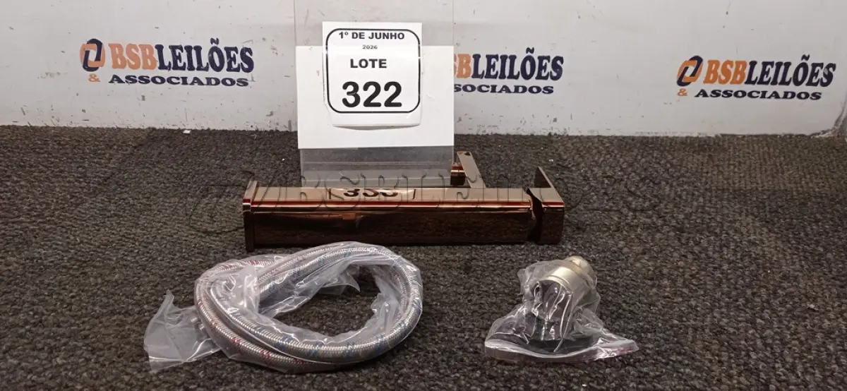 LOTE 322 - 01 TORNEIRA MISTURADOR MARCA PRIZI COM ACESSÓRIOS. (NO ESTADO) ATENÇÃO! FAZER A VISITAÇÃO ANTES DE ARREMATAR, NÃO SABEMOS SE FUNCIONA, LEILÃO NÃO TEM GARANTIA E NEM DEVOLUÇÃO, SUJEITO A POSSÍVEIS AVARIAS VISÍVEIS/OCULTAS E/OU AUSÊNCIA DE COMPONENTES.
