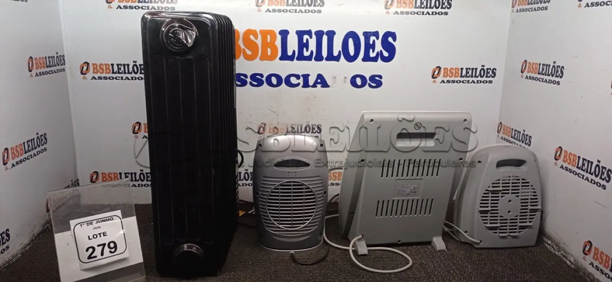 LOTE 279 - 04 AQUECEDORES DE MODELOS DIVERSOS MARCA MONDIAL. (NO ESTADO) ATENÇÃO! FAZER A VISITAÇÃO ANTES DE ARREMATAR, NÃO SABEMOS SE FUNCIONA, LEILÃO NÃO TEM GARANTIA E NEM DEVOLUÇÃO, SUJEITO A POSSÍVEIS AVARIAS VISÍVEIS/OCULTAS E/OU AUSÊNCIA DE COMPONENTES.