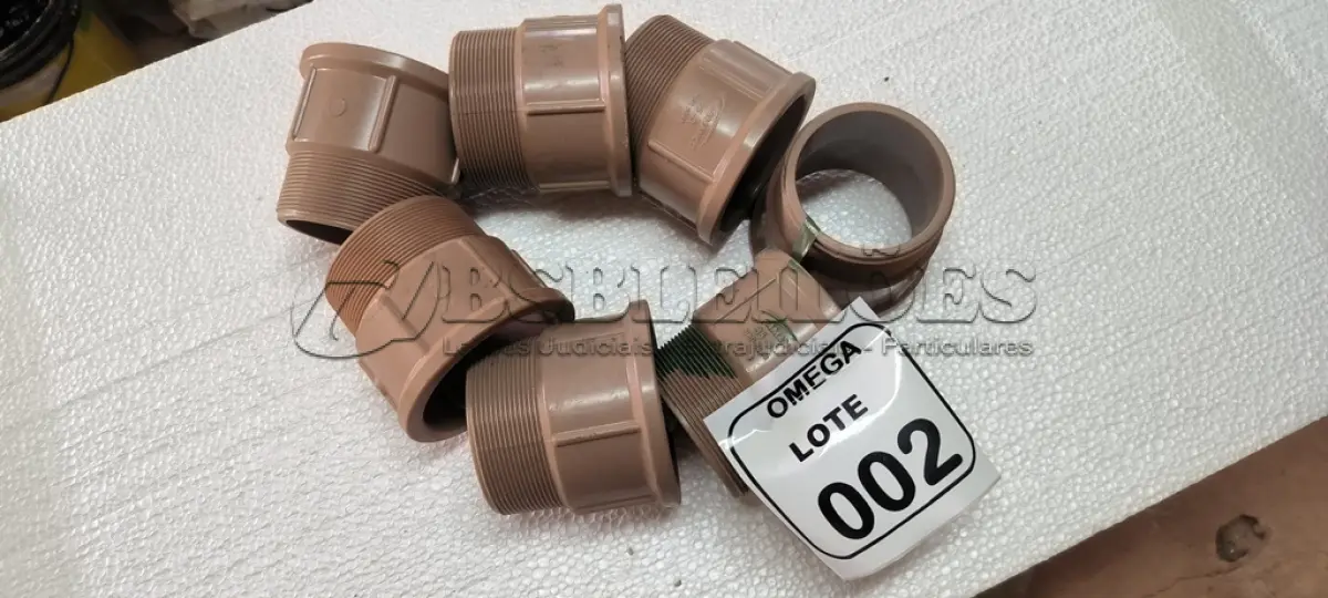 LOTE 002 - 07 ADAPTADORES (LR) PVC-MARROM Ø 85 X 3". (NO ESTADO EM QUE SE ENCONTRA. SUJEITO A AVARIAS OCULTAS/VISÍVEIS.)
