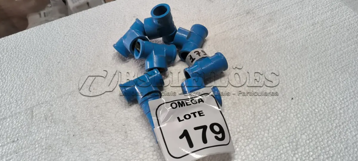 LOTE 179 - 08 TÊS (LR) AZUL - Ø 24 X 3/4. (NO ESTADO EM QUE SE ENCONTRA. SUJEITO A AVARIAS OCULTAS/VISÍVEIS.)