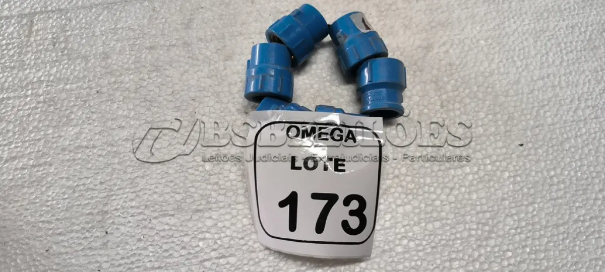 LOTE 173 - 06 ADAPTADORES (LR) AZUL - Ø 24 X 3/4. (NO ESTADO EM QUE SE ENCONTRA. SUJEITO A AVARIAS OCULTAS/VISÍVEIS.)
