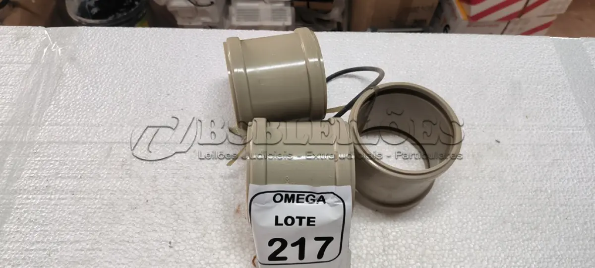 LOTE 217 - 03 LUVAS DE CORRER - Ø 100 X 75MM - P/ ESGOTO SÉRIE R. (NO ESTADO EM QUE SE ENCONTRA. SUJEITO A AVARIAS OCULTAS/VISÍVEIS.)