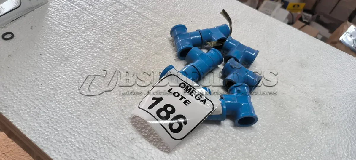 LOTE 186 - 08 TÊS (LR) AZUL - Ø 24 X 1/2. (NO ESTADO EM QUE SE ENCONTRA. SUJEITO A AVARIAS OCULTAS/VISÍVEIS.)