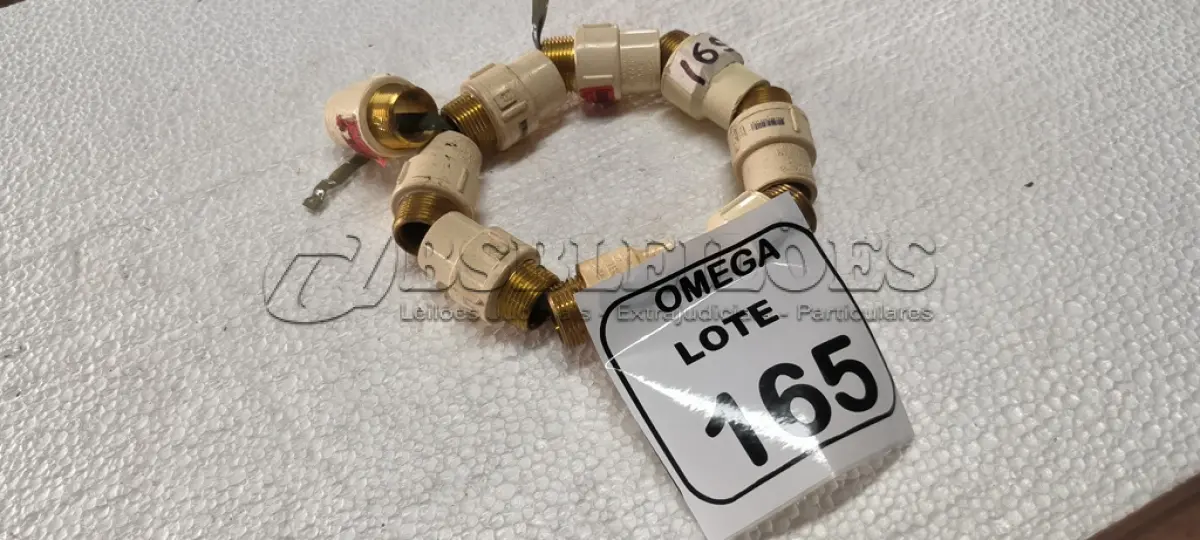 LOTE 165 - 09 CONECTORES DE TRANSIÇÃO MACHO CPVC - Ø 22 X 3/4. (NO ESTADO EM QUE SE ENCONTRA. SUJEITO A AVARIAS OCULTAS/VISÍVEIS.)