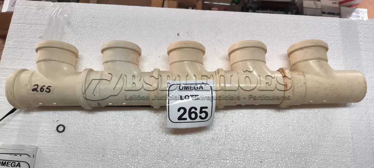LOTE 265 - 05 TÊS PVC SOLD. - Ø 75 X 75MM. (NO ESTADO EM QUE SE ENCONTRA. SUJEITO A AVARIAS OCULTAS/VISÍVEIS.)