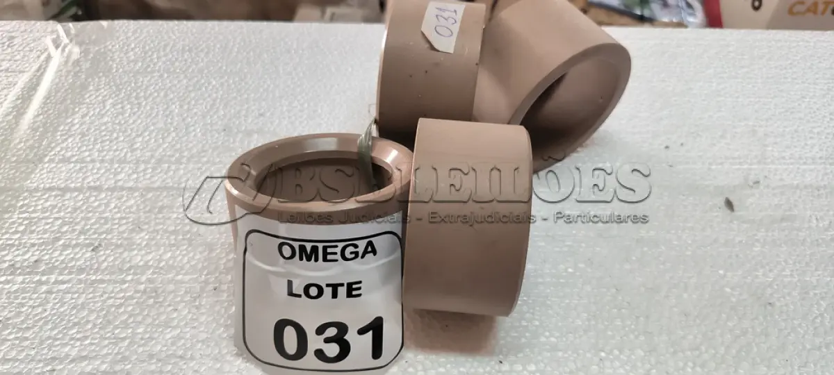 LOTE 031 - 04 BUCHAS DE REDUÇÃO SOLD. Ø 110 X 85MM - PVC MARROM. (NO ESTADO EM QUE SE ENCONTRA. SUJEITO A AVARIAS OCULTAS/VISÍVEIS.)