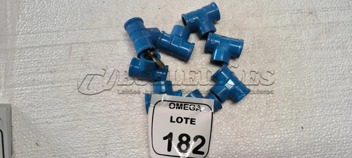 LOTE 182 - 08 TÊS (LR) AZUL - Ø 24 X 1/2. (NO ESTADO EM QUE SE ENCONTRA. SUJEITO A AVARIAS OCULTAS/VISÍVEIS.)