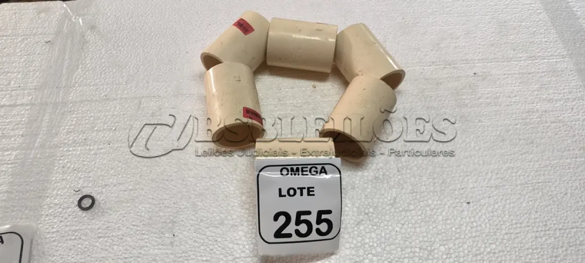 LOTE 255 - 06 LUVAS  CPVC - Ø 54 MM. (NO ESTADO EM QUE SE ENCONTRA. SUJEITO A AVARIAS OCULTAS/VISÍVEIS.)