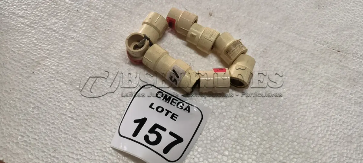 LOTE 157 - 09 LUVAS DE TRANSIÇÃO (FF) CPVC - Ø 22 X 3/4. (NO ESTADO EM QUE SE ENCONTRA. SUJEITO A AVARIAS OCULTAS/VISÍVEIS.)