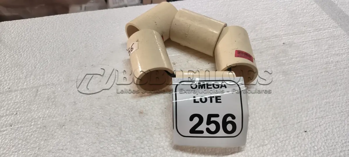 LOTE 256 - 05 LUVAS CPVC - Ø 54 MM. (NO ESTADO EM QUE SE ENCONTRA. SUJEITO A AVARIAS OCULTAS/VISÍVEIS.)