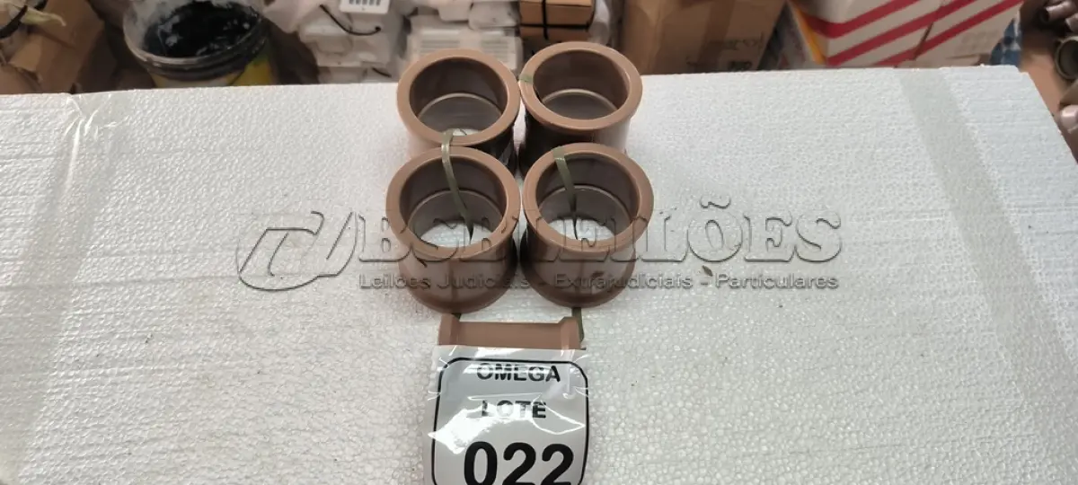LOTE 022 - 05 LUVAS SOLDÁVEIS Ø 75MM - PVC MARROM. (NO ESTADO EM QUE SE ENCONTRA. SUJEITO A AVARIAS OCULTAS/VISÍVEIS.)