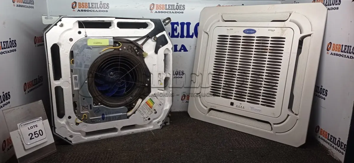 LOTE 250 - 01 A/C SPLIT 18.000 BTUS 40KWCC18C5 CARRIER 220V. (NO ESTADO EM QUE SE ENCONTRA. SUJEITO A AVARIAS OCULTAS/VISÍVEIS.) BH1422S