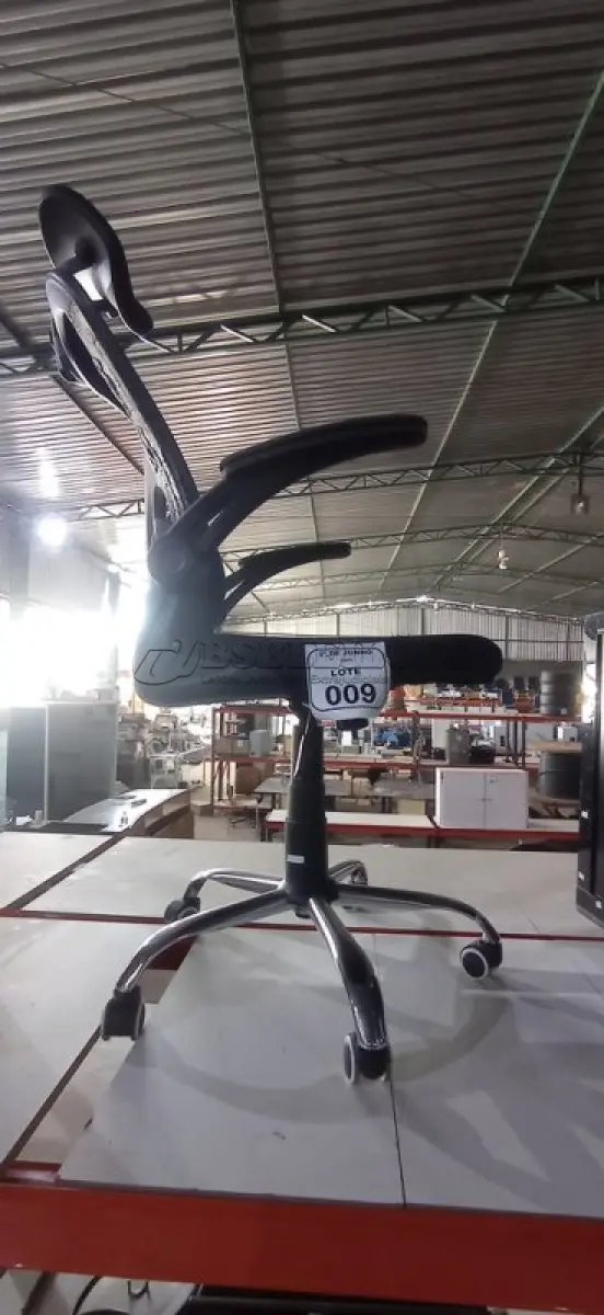 LOTE 009 - 01 CADEIRA DE ESCRITÓRIO ERGONÔMICA. (NO ESTADO) ATENÇÃO! FAZER A VISITAÇÃO ANTES DE ARREMATAR, NÃO SABEMOS SE FUNCIONA, LEILÃO NÃO TEM GARANTIA E NEM DEVOLUÇÃO, SUJEITO A POSSÍVEIS AVARIAS VISÍVEIS/OCULTAS E/OU AUSÊNCIA DE COMPONENTES.