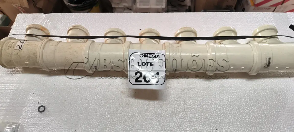 LOTE 261 - 07 TÊSPVC SOLD. COM REDUÇÃO - Ø 75 X 50MM. (NO ESTADO EM QUE SE ENCONTRA. SUJEITO A AVARIAS OCULTAS/VISÍVEIS.)