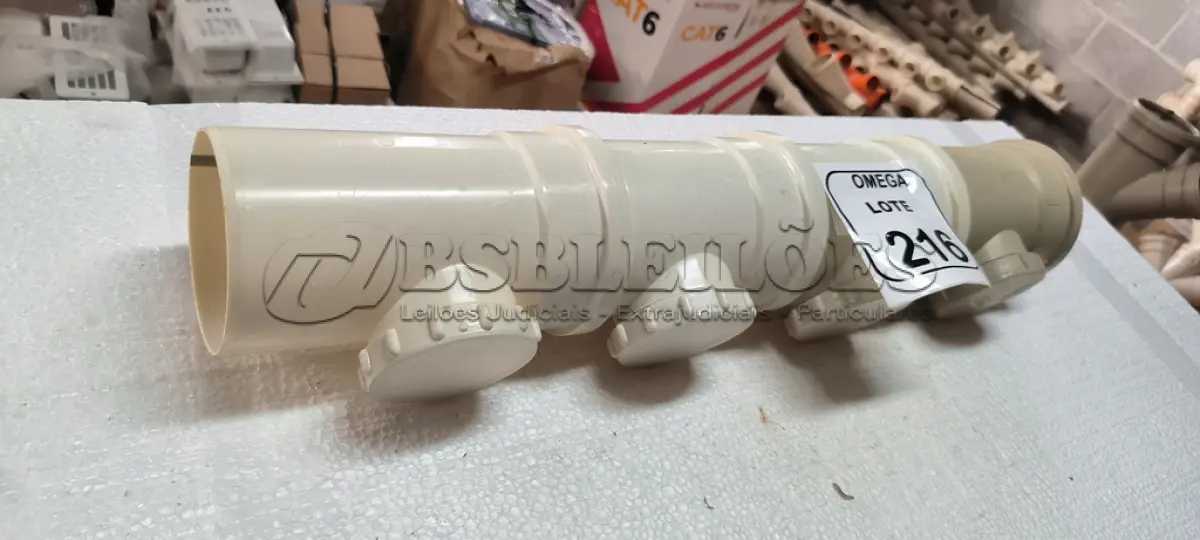 LOTE 216 - 05 TÊS DE INSPEÇÃO - Ø 100 X 75MM - P/ ESGOTO. (NO ESTADO EM QUE SE ENCONTRA. SUJEITO A AVARIAS OCULTAS/VISÍVEIS.)