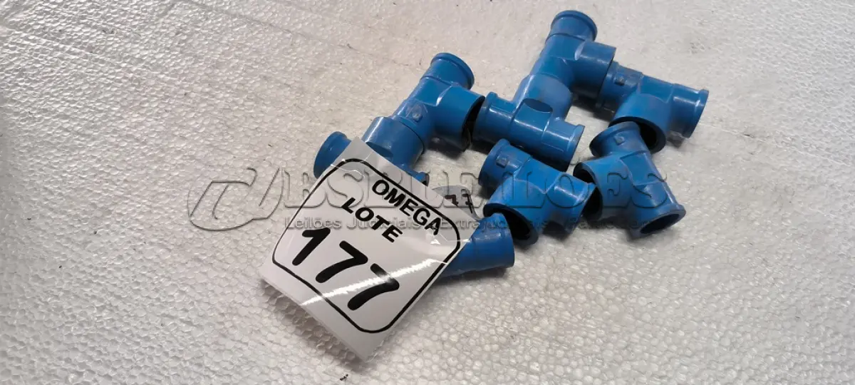 LOTE 177 - 08 TÊS (LR) AZUL - Ø 24 X 3/4. (NO ESTADO EM QUE SE ENCONTRA. SUJEITO A AVARIAS OCULTAS/VISÍVEIS.)