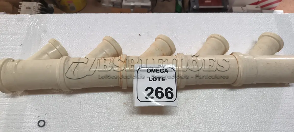 LOTE 266 - 05 JUNÇÕES "Y" PVC SOLD. COM REDUÇÃO - Ø 75 X 50MM