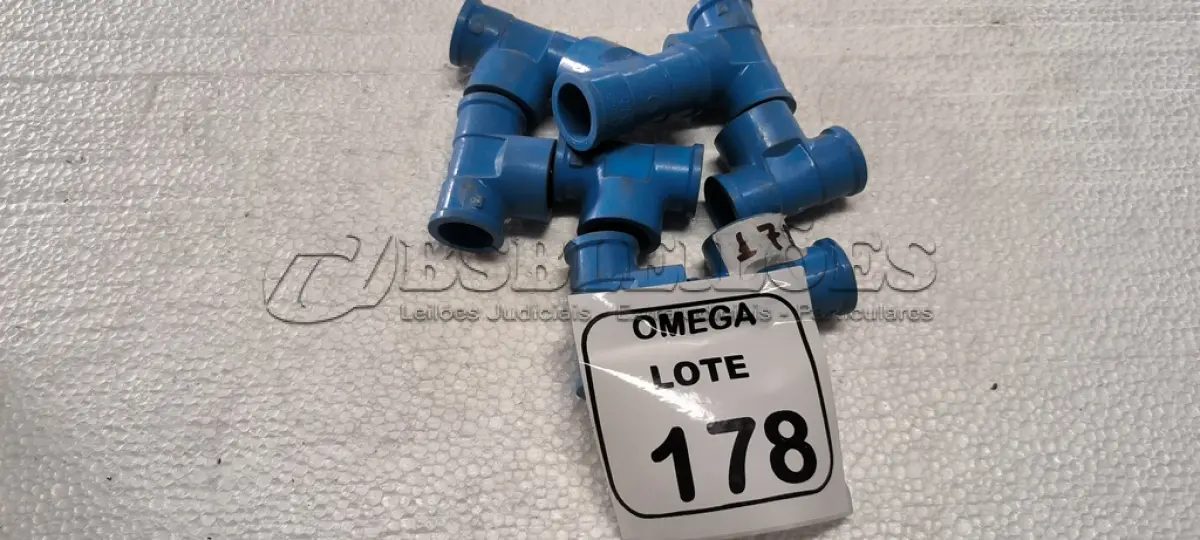 LOTE 178 - 08 TÊS (LR) AZUL - Ø 24 X 3/4. (NO ESTADO EM QUE SE ENCONTRA. SUJEITO A AVARIAS OCULTAS/VISÍVEIS.)
