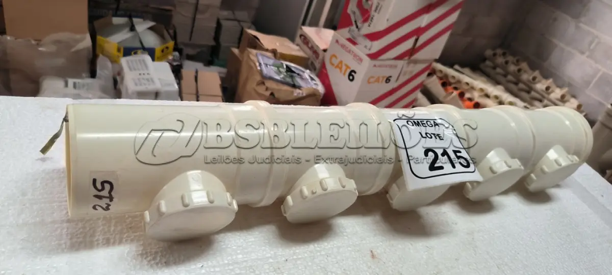 LOTE 215 - 05 TÊS DE INSPEÇÃO - Ø 100 X 75MM - P/ ESGOTO. (NO ESTADO EM QUE SE ENCONTRA. SUJEITO A AVARIAS OCULTAS/VISÍVEIS.)