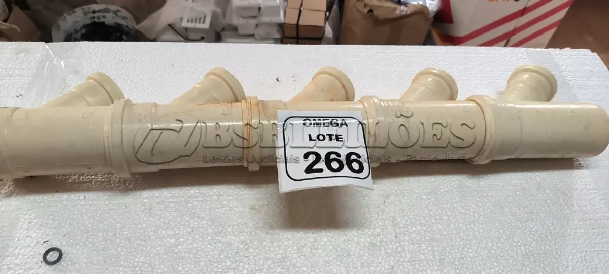 LOTE 266 - 05 JUNÇÕES "Y" PVC SOLD. COM REDUÇÃO - Ø 75 X 50MM