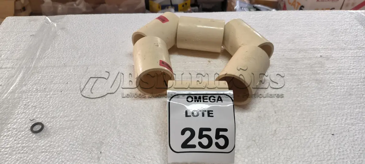LOTE 255 - 06 LUVAS  CPVC - Ø 54 MM. (NO ESTADO EM QUE SE ENCONTRA. SUJEITO A AVARIAS OCULTAS/VISÍVEIS.)