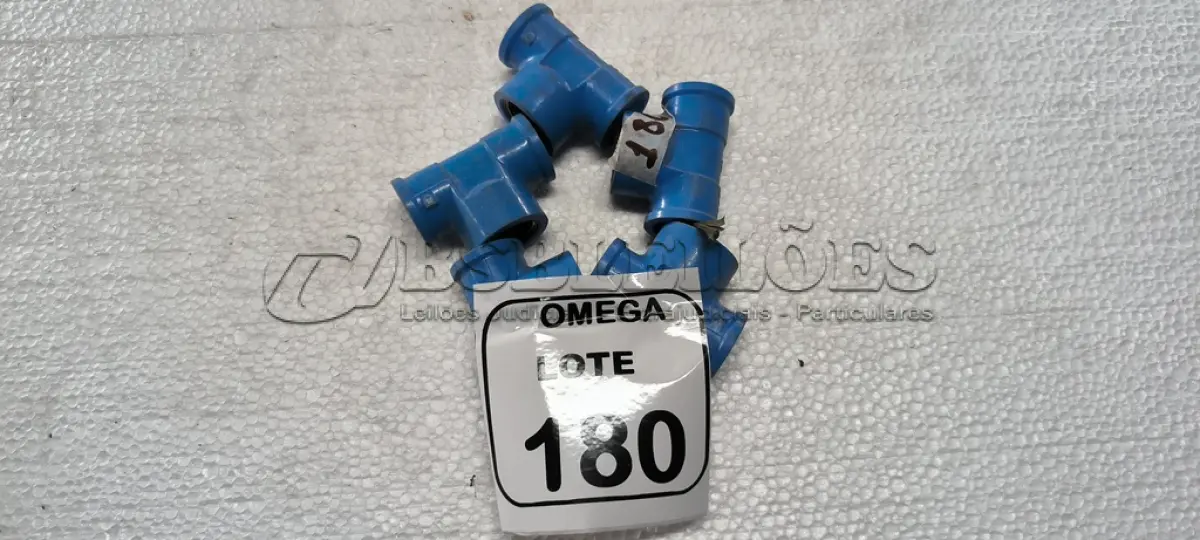 LOTE 180 - 05 TÊS (LR) AZUL - Ø 24 X 3/4. (NO ESTADO EM QUE SE ENCONTRA. SUJEITO A AVARIAS OCULTAS/VISÍVEIS.)