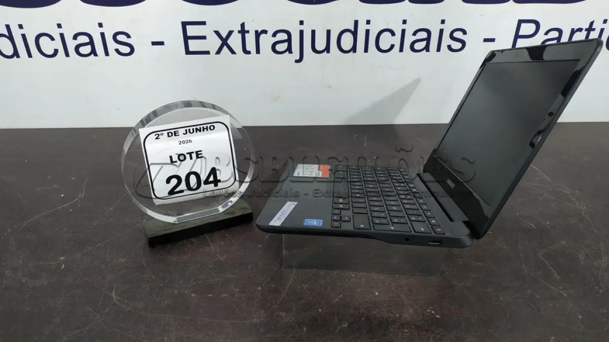 LOTE 204 - 01 CROMEBOOK LINHA CONNECT MEMORIA 2GB, 16GB E.MMC TELA DE 11.6’’ MARCA SAMSUNG SEM FONTE. (NO ESTADO) ATENÇÃO! FAZER A VISITAÇÃO ANTES DE ARREMATAR, NÃO SABEMOS SE FUNCIONA, LEILÃO NÃO TEM GARANTIA E NEM DEVOLUÇÃO, SUJEITO A POSSÍVEIS AVARIAS VISÍVEIS/OCULTAS E/OU AUSÊNCIA DE COMPONENTES.