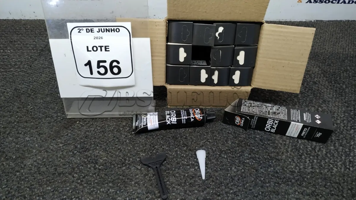 LOTE 156 - 12 BISNAGAS DE ADESIVO DE SILICONE NEUTRO DE 70G MARCA ORBI QUÍMICA. (NO ESTADO) ATENÇÃO! FAZER A VISITAÇÃO ANTES DE ARREMATAR, NÃO SABEMOS SE FUNCIONA, LEILÃO NÃO TEM GARANTIA E NEM DEVOLUÇÃO, SUJEITO A POSSÍVEIS AVARIAS VISÍVEIS/OCULTAS E/OU AUSÊNCIA DE COMPONENTES.