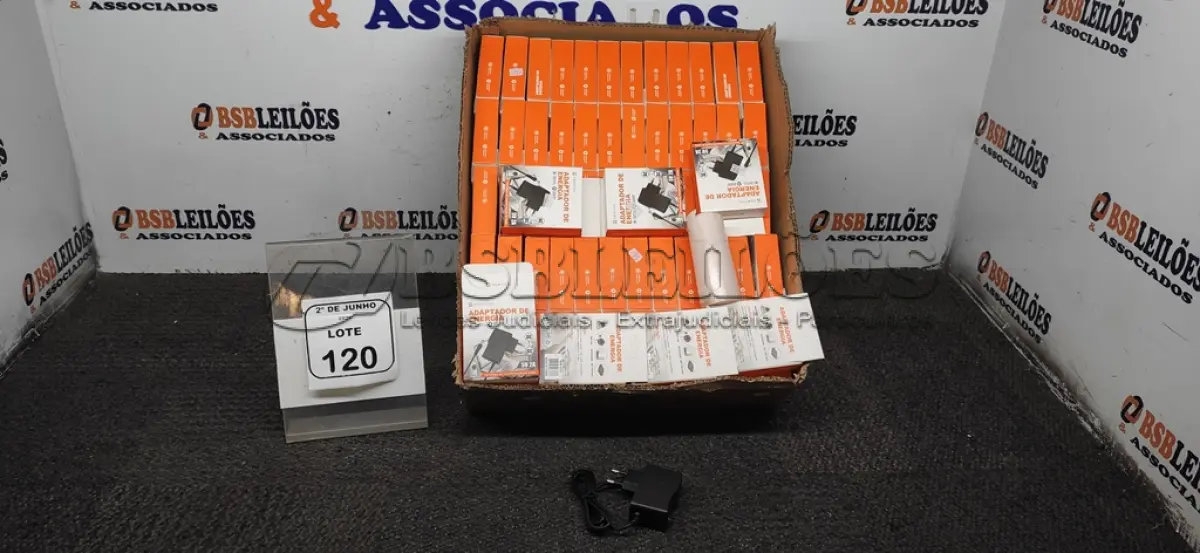 LOTE 120 - 01 LOTE COM GRANDE QUANTIDADE DE ADAPTADORES DE ENERGIA 5V 2A MARCA NEWTON. (NO ESTADO) ATENÇÃO! FAZER A VISITAÇÃO ANTES DE ARREMATAR, NÃO SABEMOS SE FUNCIONA, LEILÃO NÃO TEM GARANTIA E NEM DEVOLUÇÃO, SUJEITO A POSSÍVEIS AVARIAS VISÍVEIS/OCULTAS E/OU AUSÊNCIA DE COMPONENTES.