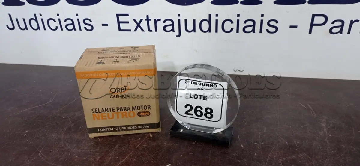 LOTE 268 - 12 BISNAGAS DE ADESIVO DE SILICONE NEUTRO DE 70G MARCA ORBI QUÍMICA. (NO ESTADO) ATENÇÃO! FAZER A VISITAÇÃO ANTES DE ARREMATAR, NÃO SABEMOS SE FUNCIONA, LEILÃO NÃO TEM GARANTIA E NEM DEVOLUÇÃO, SUJEITO A POSSÍVEIS AVARIAS VISÍVEIS/OCULTAS E/OU AUSÊNCIA DE COMPONENTES.